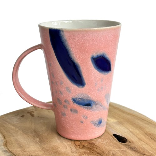 Błękitny poranek | Duży kubek ceramiczny, 400 ml 