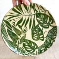 Wykonany ręcznie talerz sgraffito WILD, Ø 23 cm