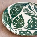 Wykonany ręcznie talerz sgraffito WILD, Ø 23 cm