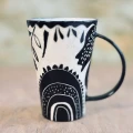 Czarny ogród | Duży kubek ceramiczny, 400 ml 
