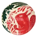 Pomarańczowa wiewórka | Talerz sgraffito Ø 19 cm
