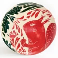 Pomarańczowa wiewórka | Talerz sgraffito Ø 19 cm