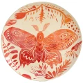 Talerz ścienny Ćma | sgraffito | 23 cm