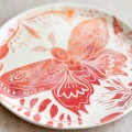 Talerz ścienny Ćma | sgraffito | 23 cm