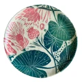Talerz ścienny Nenufary | sgraffito | 23 cm 