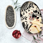 Black | Patera ceramiczna | 34x22 cm  